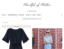 Tablet Screenshot of closetfulofclothes.com